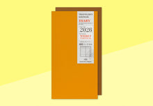 Load image into Gallery viewer, TRAVELER&#39;S COMPANY - Traveler&#39;s Notebook Regular - 2026 weekly vertical diary