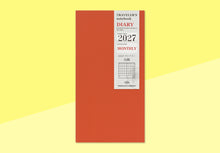 Laden Sie das Bild in den Galerie-Viewer, TRAVELER’S COMPANY - Traveler’s Notebook Regular - 2027 Monatskalender