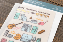 Laden Sie das Bild in den Galerie-Viewer, TRAVELER'S COMPANY - Traveler's Notebook Regular - 2027 Klarsichtmappe
