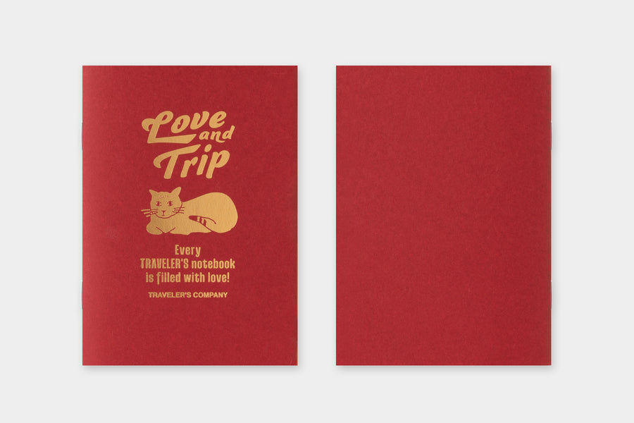 TRAVELER'S COMPANY – LOVE AND TRIP - Traveler's Notebook Passport Refill