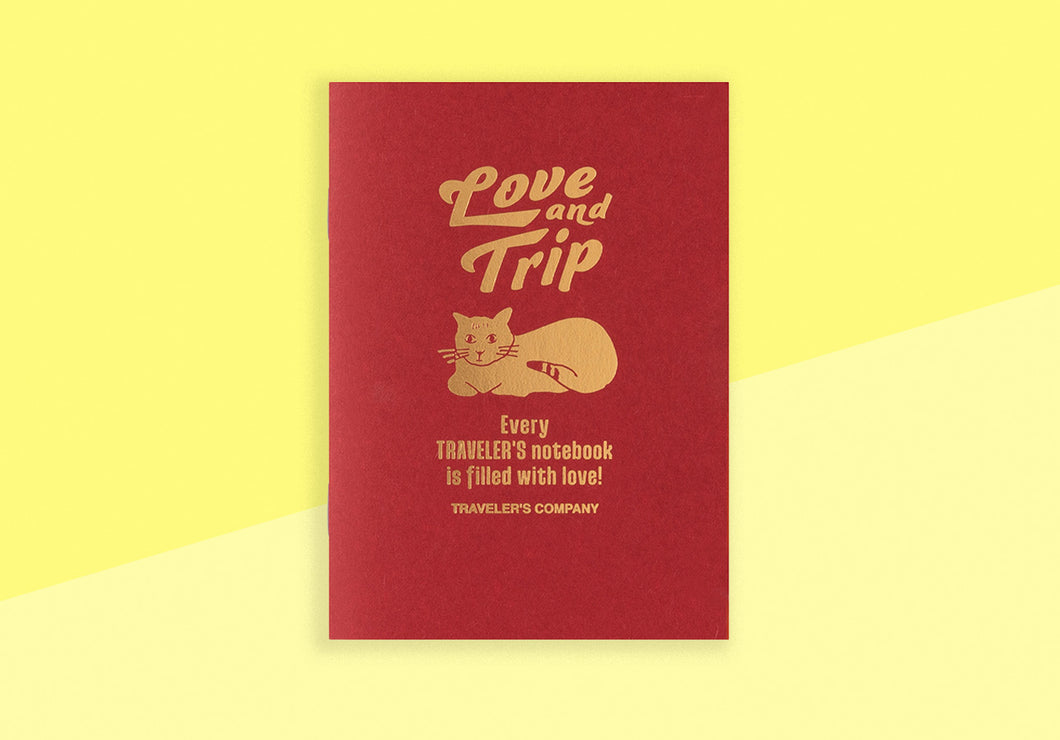 TRAVELER'S COMPANY – LOVE AND TRIP - Traveler's Notebook Passport Refill