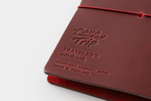 Load image into Gallery viewer, TRAVELER&#39;S COMPANY – LOVE AND TRIP - Traveler&#39;s Notebook Passport red