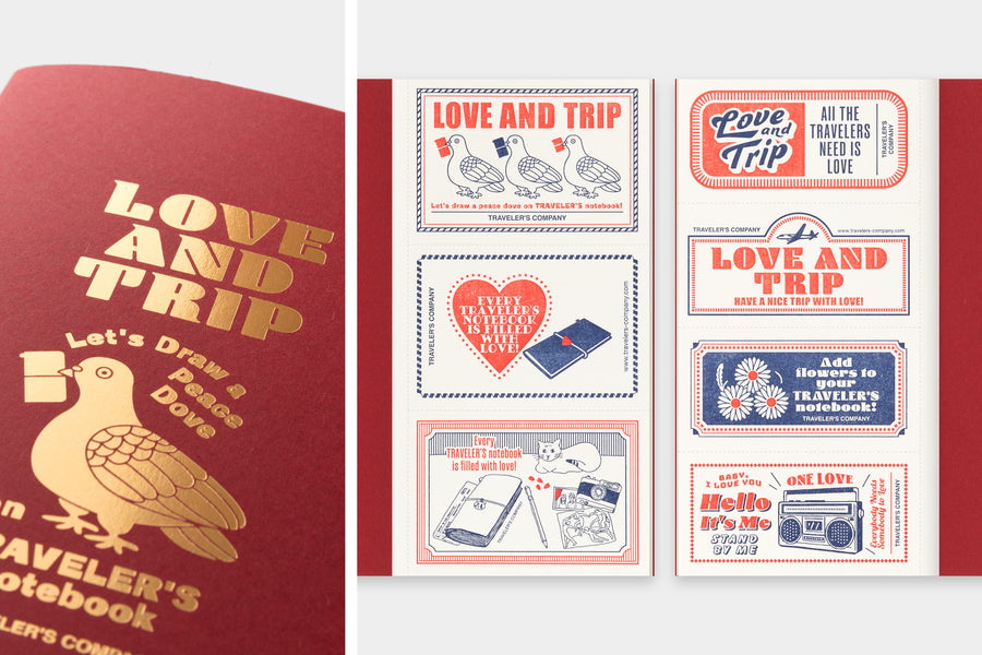 TRAVELER'S COMPANY – LOVE AND TRIP - Traveler's Notebook Regular Refill