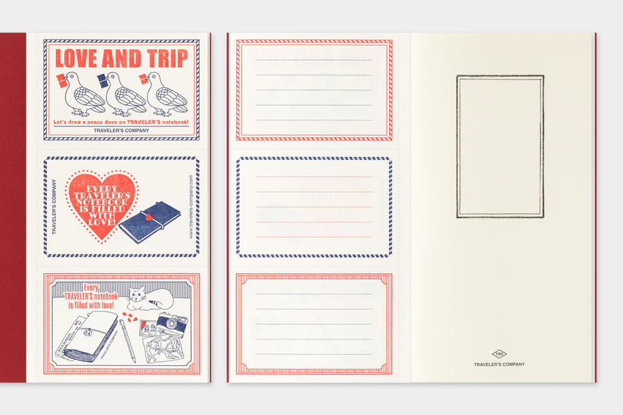 TRAVELER'S COMPANY – LOVE AND TRIP - Traveler's Notebook Regular Refill