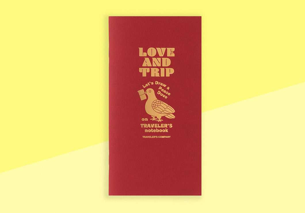 TRAVELER'S COMPANY – LOVE AND TRIP - Traveler's Notebook Regular Refill