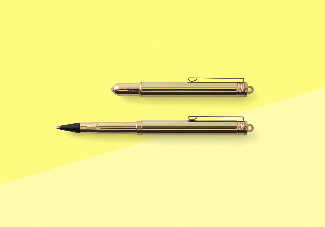 TRAVELER'S COMPANY Brass Rollerball Pen – sous-bois