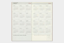 Load image into Gallery viewer, TRAVELER&#39;S COMPANY - Traveler&#39;s Notebook Regular - 2024 monthly diary