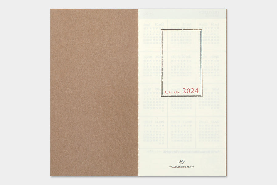 TRAVELER'S COMPANY - Traveler's Notebook Regular - 2024 Wochenplaner + Memo Tagebuch