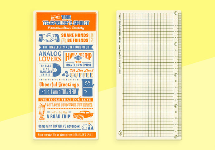 TRAVELER'S COMPANY - Traveler's Notebook Regular - 2026 Plastic Sheet