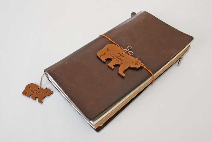 TRAVELER'S FACTORY - Limited Edition - Leather Bear Tag