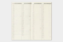 Laden Sie das Bild in den Galerie-Viewer, TRAVELER’S COMPANY - Traveler’s Notebook Regular – 2027 Notiz- + Wochenkalender