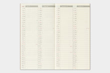 Laden Sie das Bild in den Galerie-Viewer, TRAVELER’S COMPANY - Traveler’s Notebook Regular – 2027 Notiz- + Wochenkalender