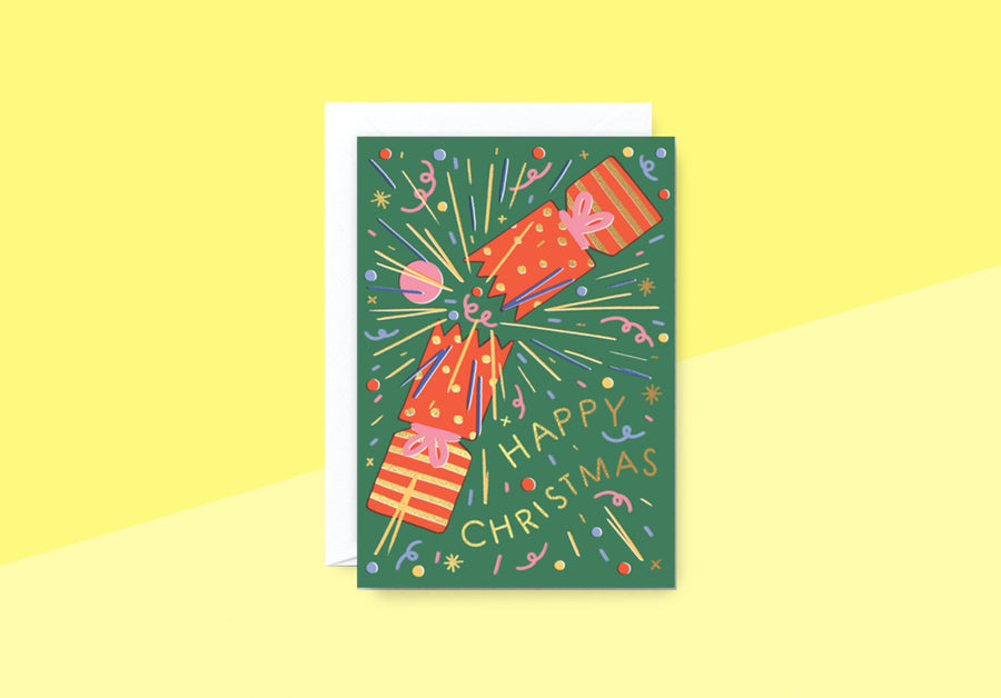 WRAP - Grußkarte - Happy Christmas Cracker