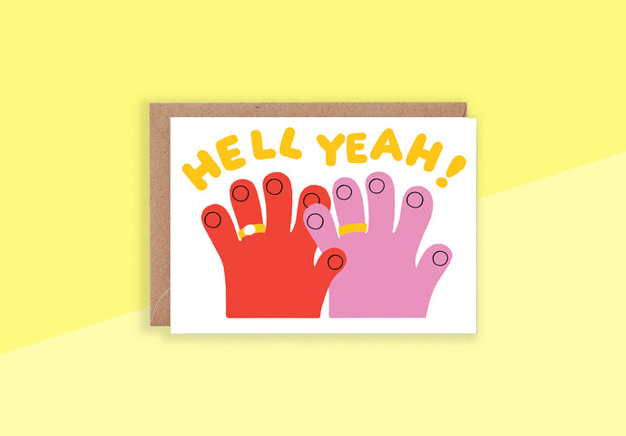 WRAP - Greeting card - Hell Yeah!