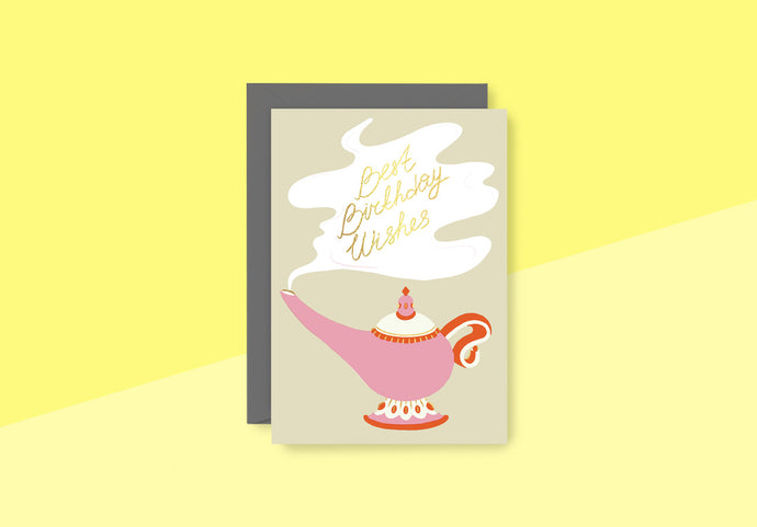 WRAP - Grußkarte - Best Birthday Wishes