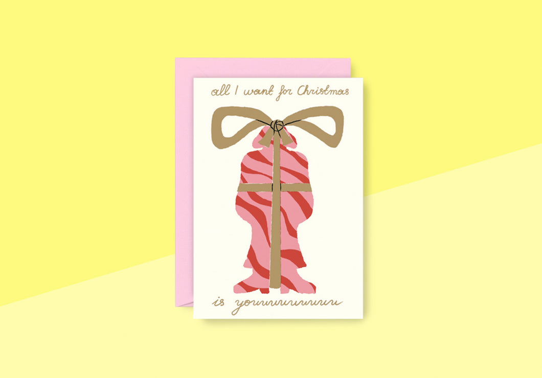 WRAP - Grußkarte - All I Want for Christmas