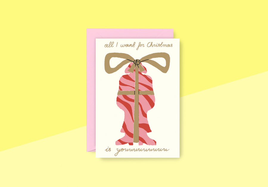 WRAP - Grußkarte - All I Want for Christmas