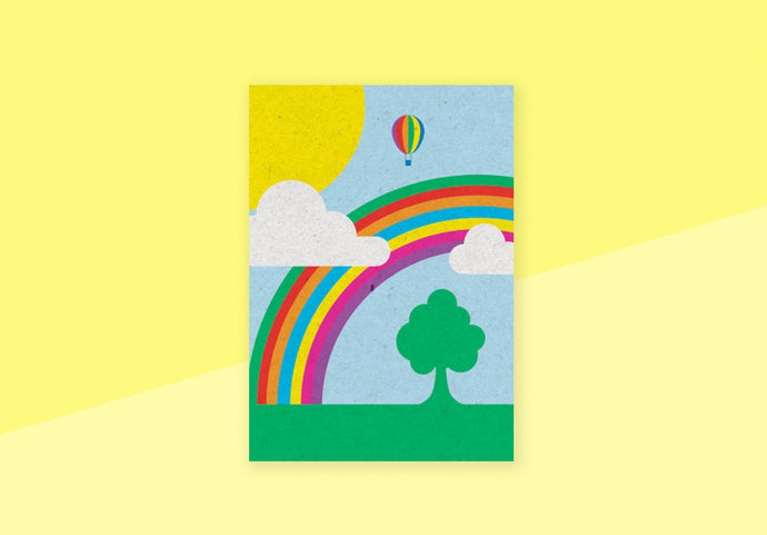 The Good Life - Postkarte - Regenbogen