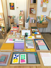 Load image into Gallery viewer, HANADURI - Hanji book - Play - Neon blue, yellow