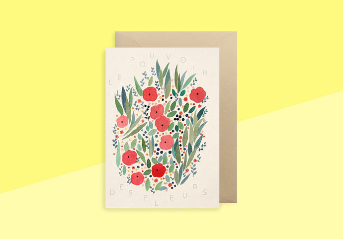PETIT GRAMME - Greeting card - Le Pouvoir des Fleurs