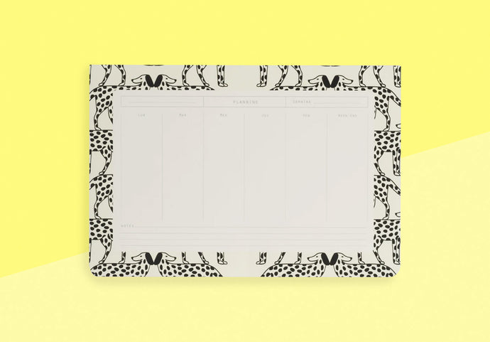 SEASON PAPER COLLECTION - Wochenplaner Schreibtisch Block - Dalmatiner