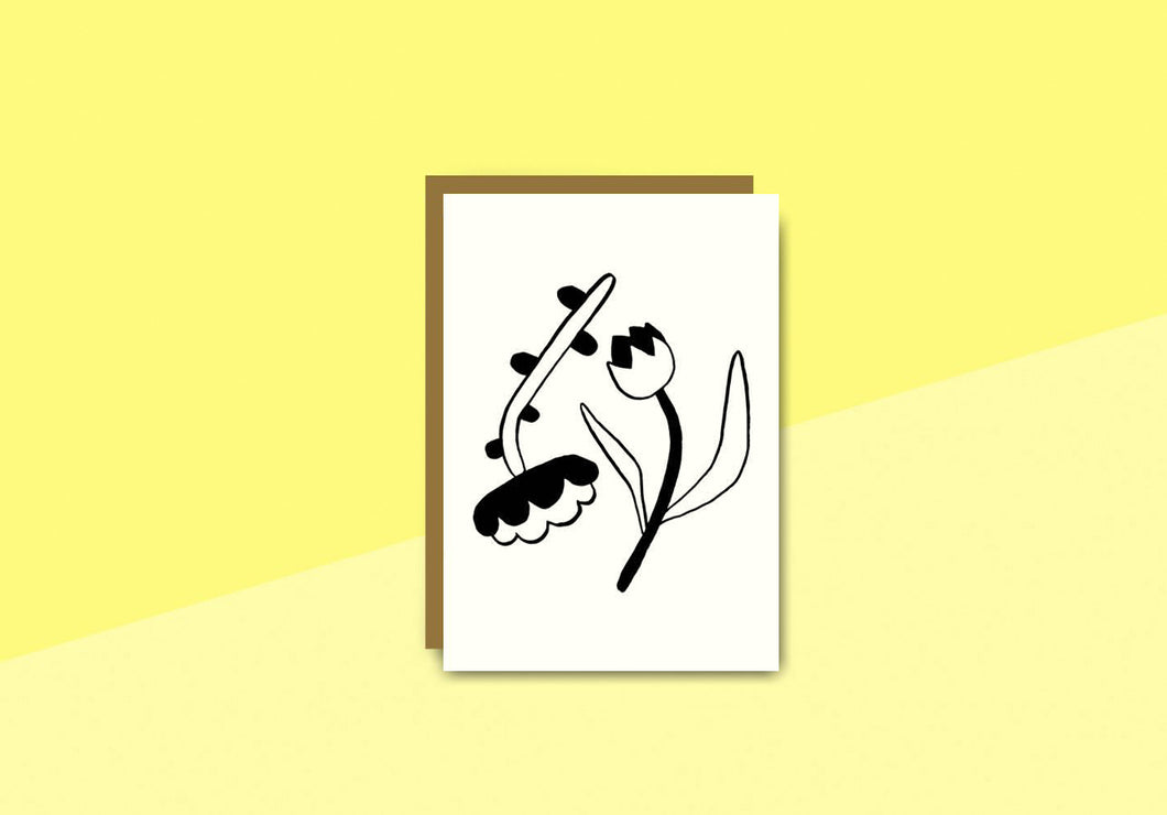 SOUS-BOIS - Greeting card - Flowers