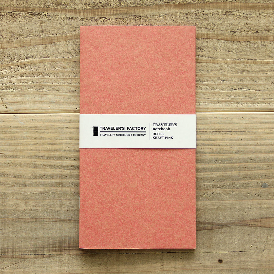 TRAVELER'S FACTORY - Traveler's Notebook Regular - Refill - Kraft Pink
