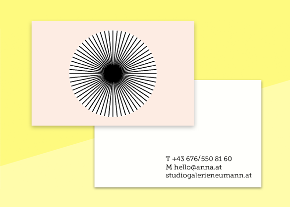 SOUS-BOIS - business cards  – "cercle"