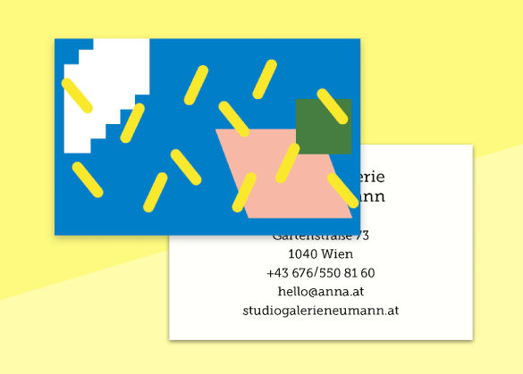 SOUS-BOIS - business cards  – "paillettes"