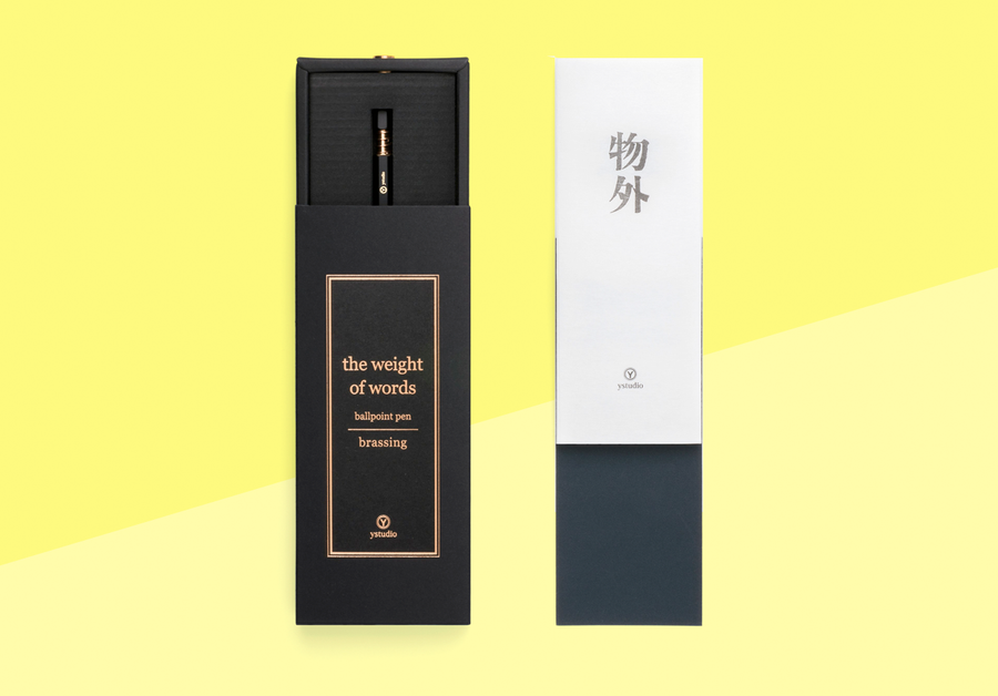 YSTUDIO - Classic Revolve - Ballpoint Pen (Spring) - Black