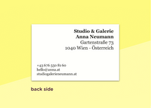 Load image into Gallery viewer, SOUS-BOIS - business cards  – &quot;brush&quot;