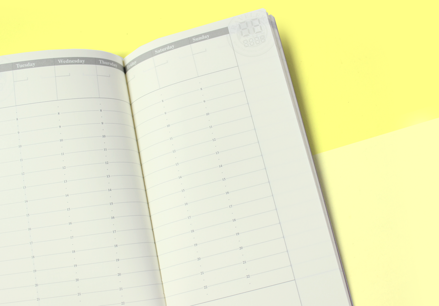 TRAVELER'S COMPANY – Traveler's Notebook Regular – 018 Free Diary (Weekly Vertical)