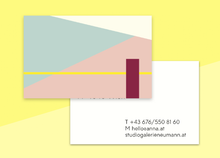 Load image into Gallery viewer, SOUS-BOIS - business cards  – &quot;géométrique&quot;