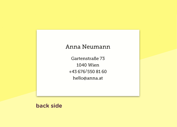 SOUS-BOIS - business cards  – "simples"
