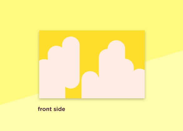 SOUS-BOIS - business cards  – "arrondi"