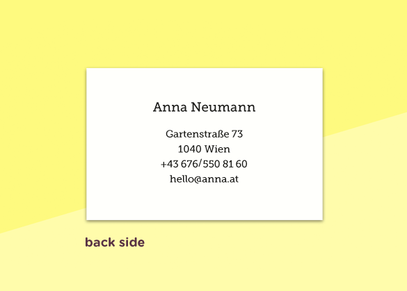 SOUS-BOIS - business cards  – "confetti"