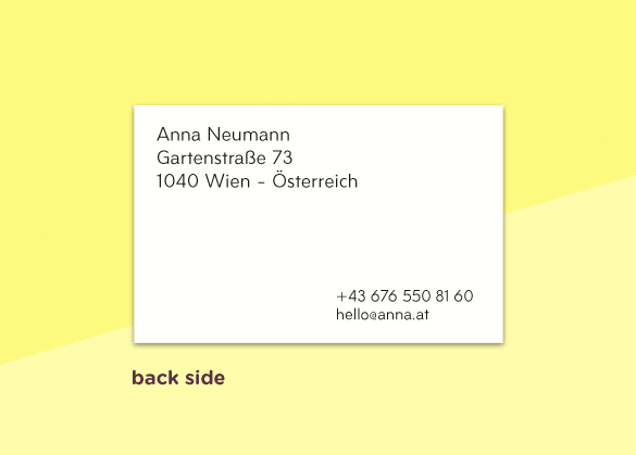 SOUS-BOIS - business cards  – "mail"