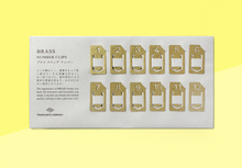 Load image into Gallery viewer, TRAVELER&#39;S COMPANY – Brass Number Clips