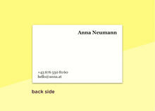 Load image into Gallery viewer, SOUS-BOIS - business cards  – &quot;blanc #3&quot;