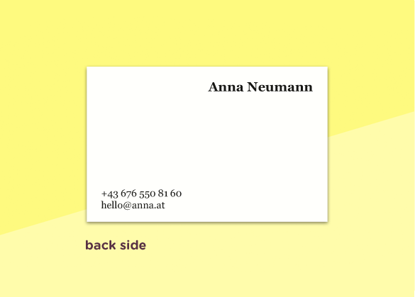 SOUS-BOIS - business cards  – "blanc #3"