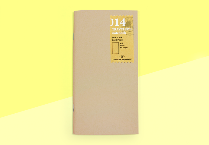 TRAVELER'S COMPANY – Traveler's Notebook Regular – 014 Kraft Paper Notebook