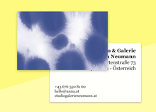 Load image into Gallery viewer, SOUS-BOIS - business cards  – &quot;buvard blue&quot;