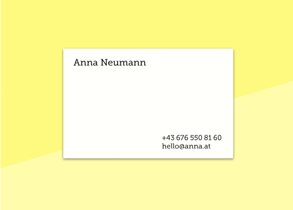 SOUS-BOIS - business cards  – "blanc #2"