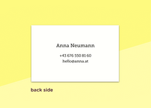 Load image into Gallery viewer, SOUS-BOIS - business cards  – &quot;simples&quot;
