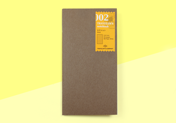 TRAVELER'S COMPANY – Traveler's Notebook Regular - 002 Grid Notebook