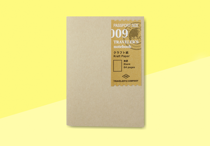 TRAVELER'S COMPANY – Traveler's Notebook Passport - 009 Kraft Paper Notebook