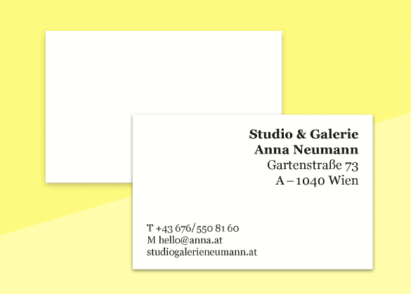 SOUS-BOIS - business cards  – 