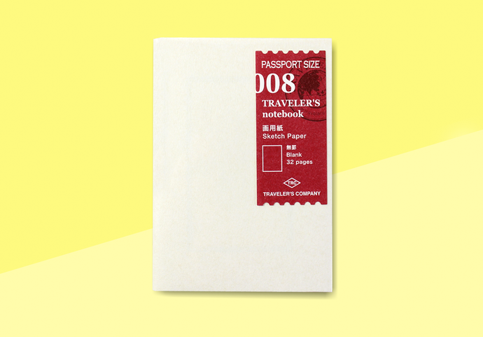 TRAVELER'S COMPANY – Traveler's Notebook Passport - 008 Sketching Paper Notebook