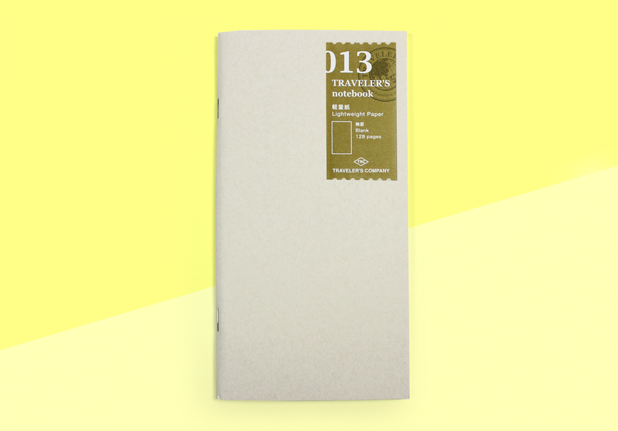 TRAVELER'S COMPANY – Traveler's Notebook Regular – 013 Lightweight Paper Notebook