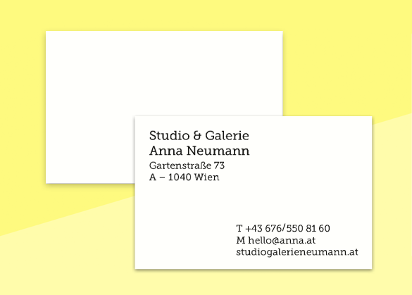 SOUS-BOIS - business cards  – "blanc #2"